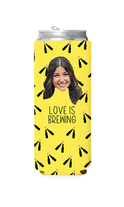 Custom Love is Brewing Can Cooler