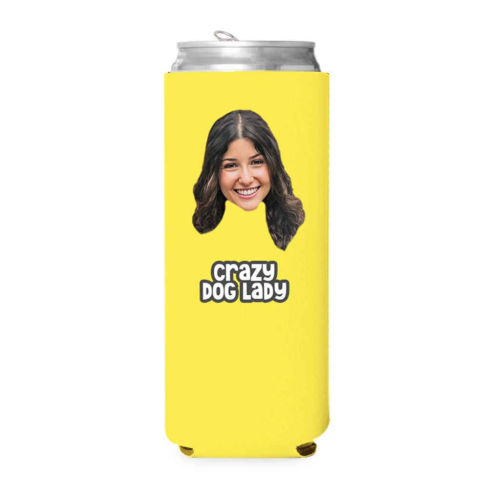 Custom Crazy Dog Lady Can Cooler