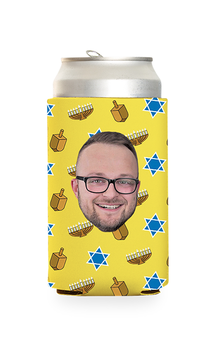 Custom Hanukkah Can Cooler