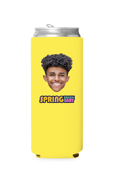 Custom Spring Break Baby Can Cooler