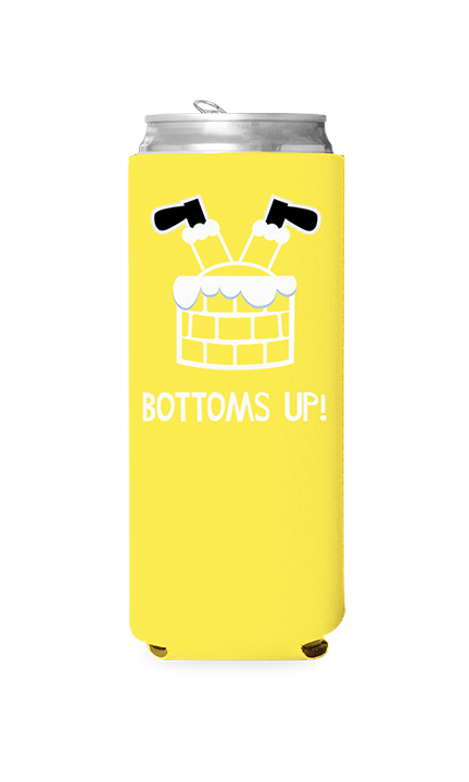 Bottoms Up Predesigned Can Cooler