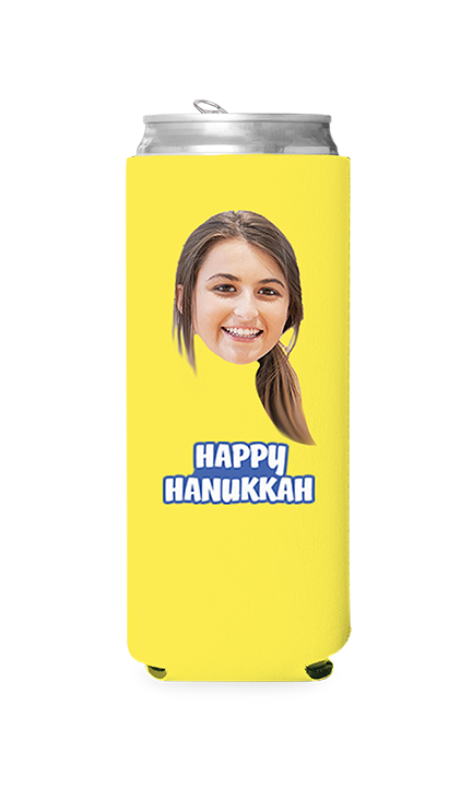 Custom Happy Hanukkah Can Cooler