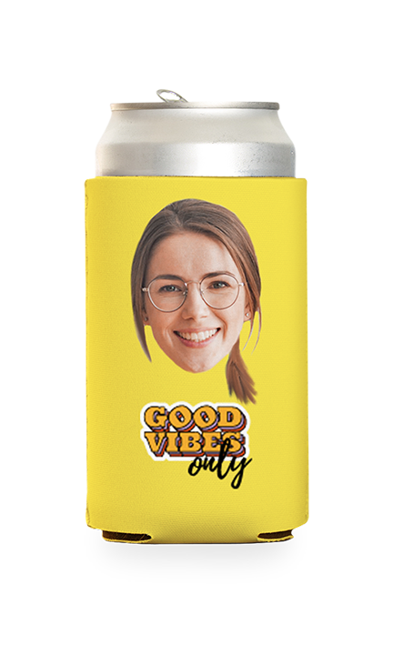 Custom Good Vibes Only Can Cooler