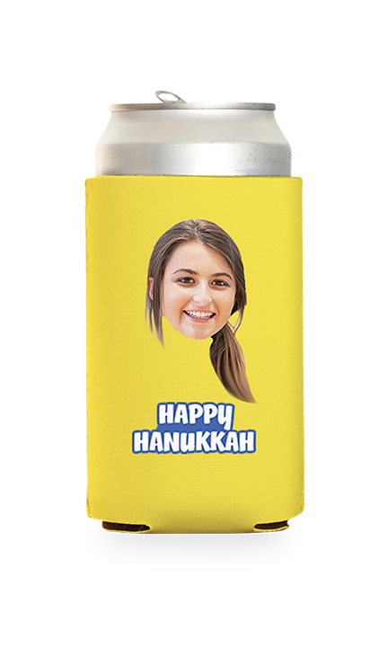 Custom Happy Hanukkah Can Cooler