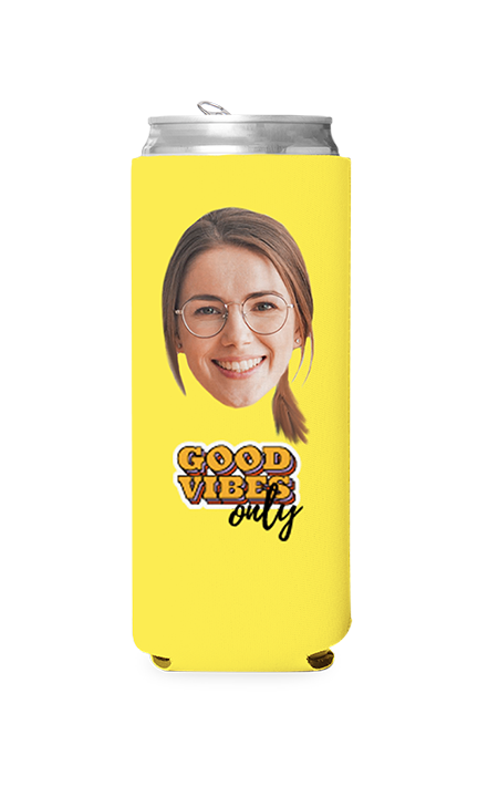 Custom Good Vibes Only Can Cooler