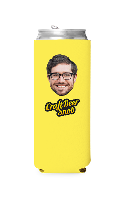 Custom Craft Beer Snob Can Cooler