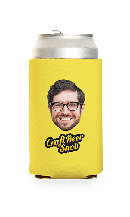 Custom Craft Beer Snob Can Cooler