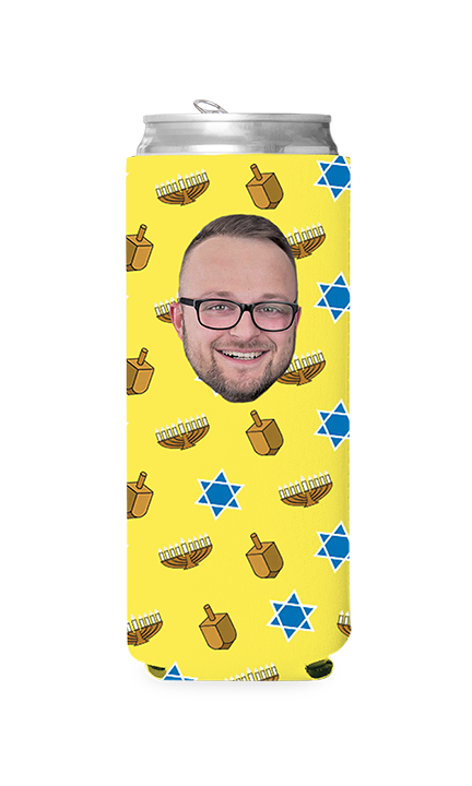 Custom Hanukkah Can Cooler