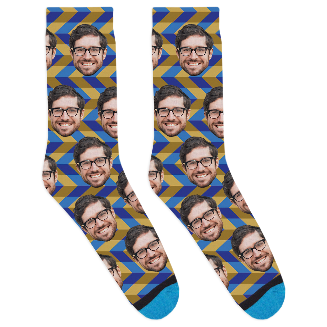 Custom Stripe Zag Socks