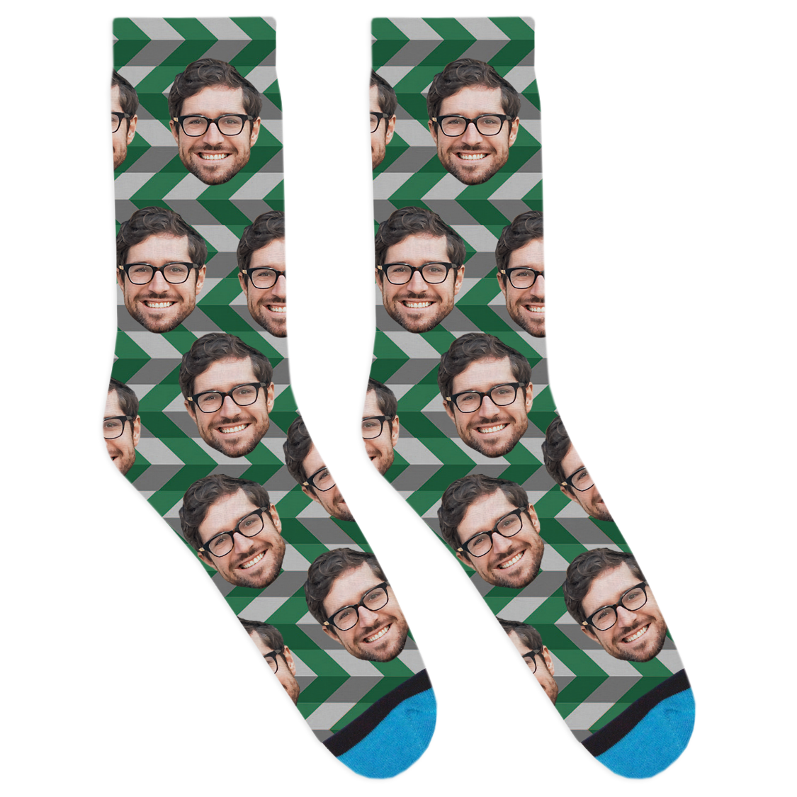 Custom Stripe Zag Socks