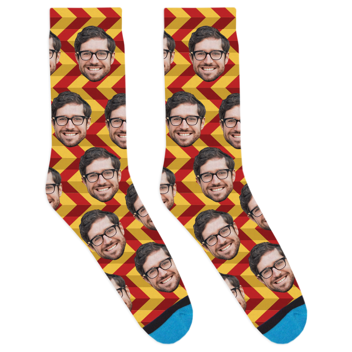 Custom Stripe Zag Socks