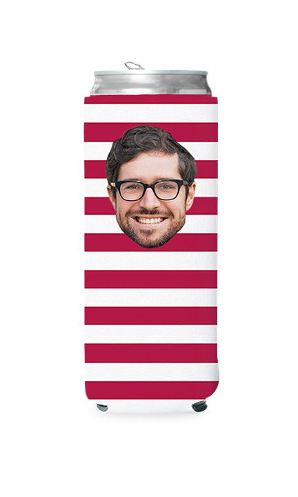 Custom American Stripes Can Cooler