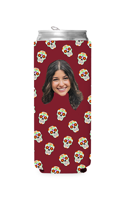 Custom Sugar Skulls Can Cooler