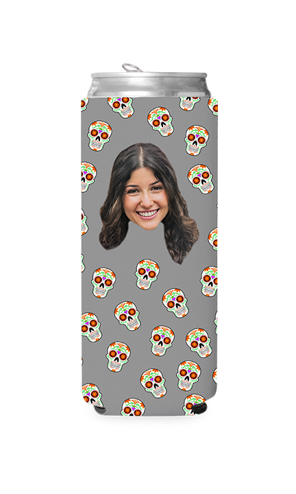 Custom Sugar Skulls Can Cooler