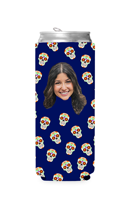 Custom Sugar Skulls Can Cooler