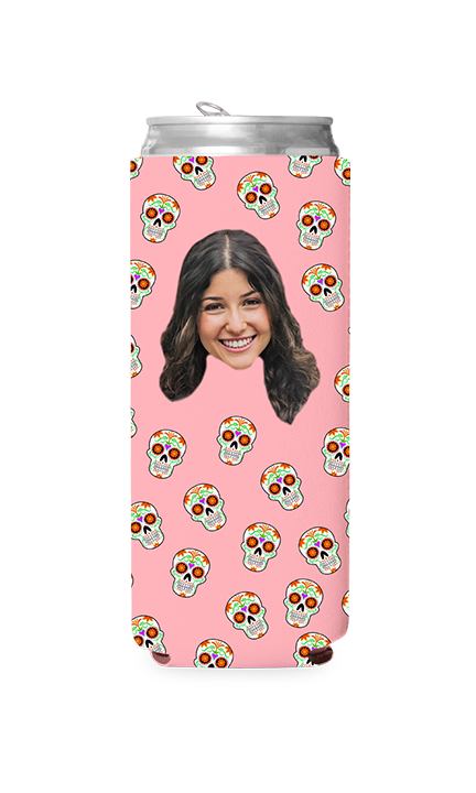 Custom Sugar Skulls Can Cooler