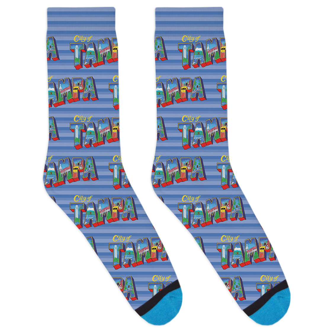 City of Tampa Stripes Socks