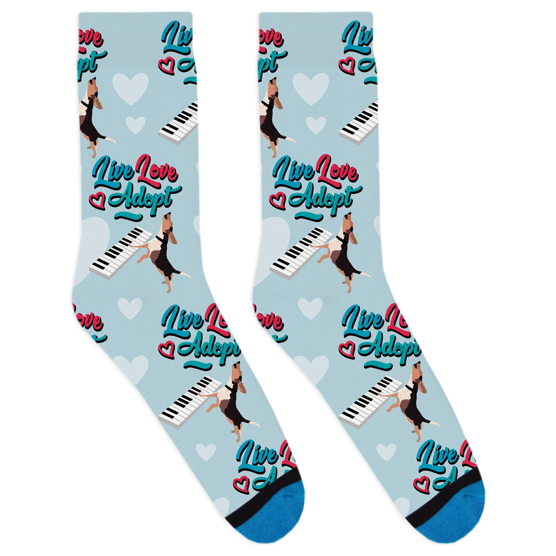 Buddy Mercury Live Love Adopt Socks