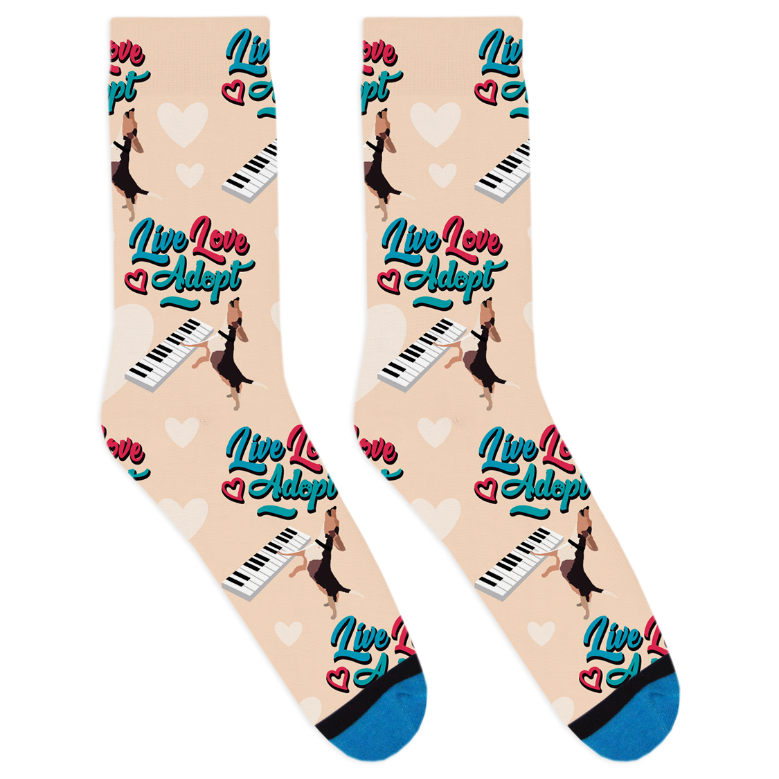 Buddy Mercury Live Love Adopt Socks