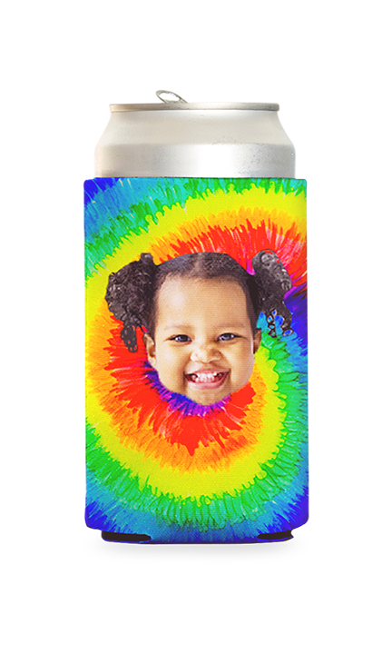 Custom Tie Dye Can Cooler