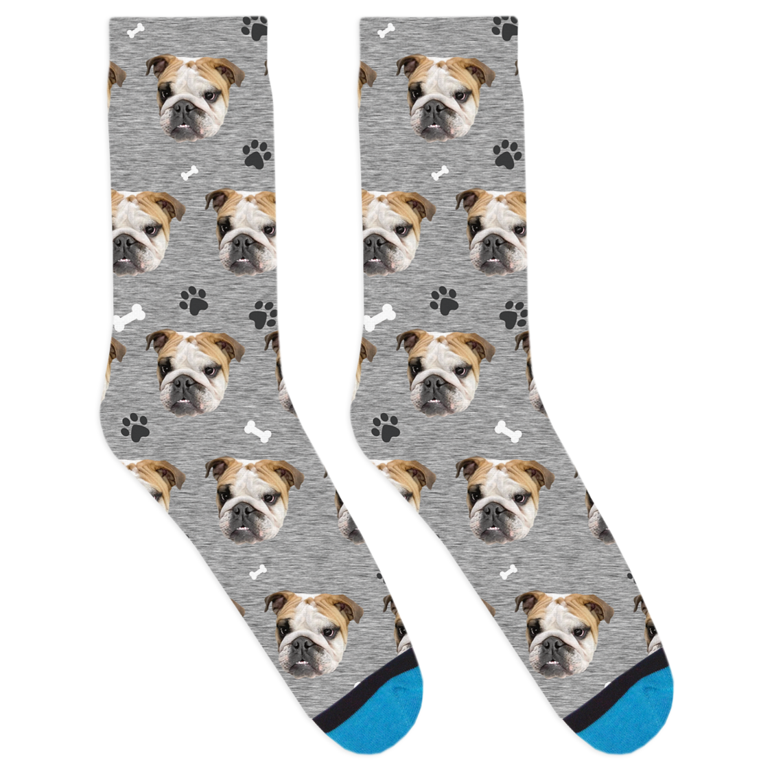 Trevino's Bulldogs Socks