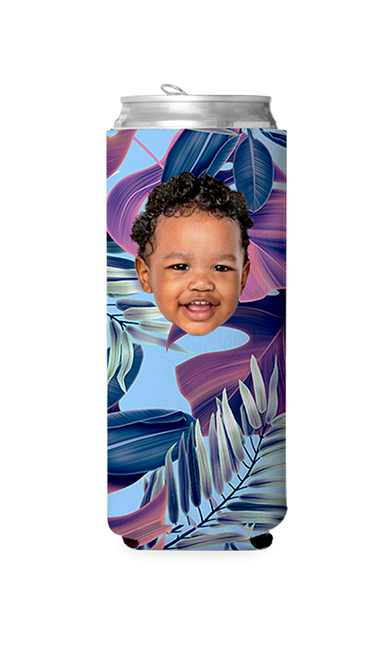 Custom Tropical Can Cooler