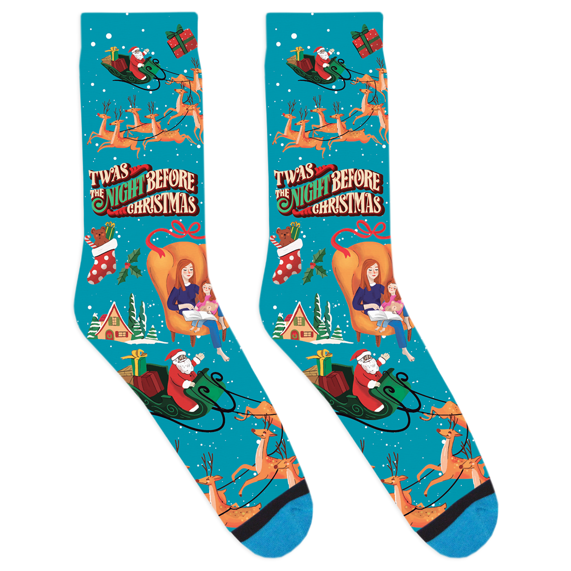 Twas the Night Before Christmas Socks