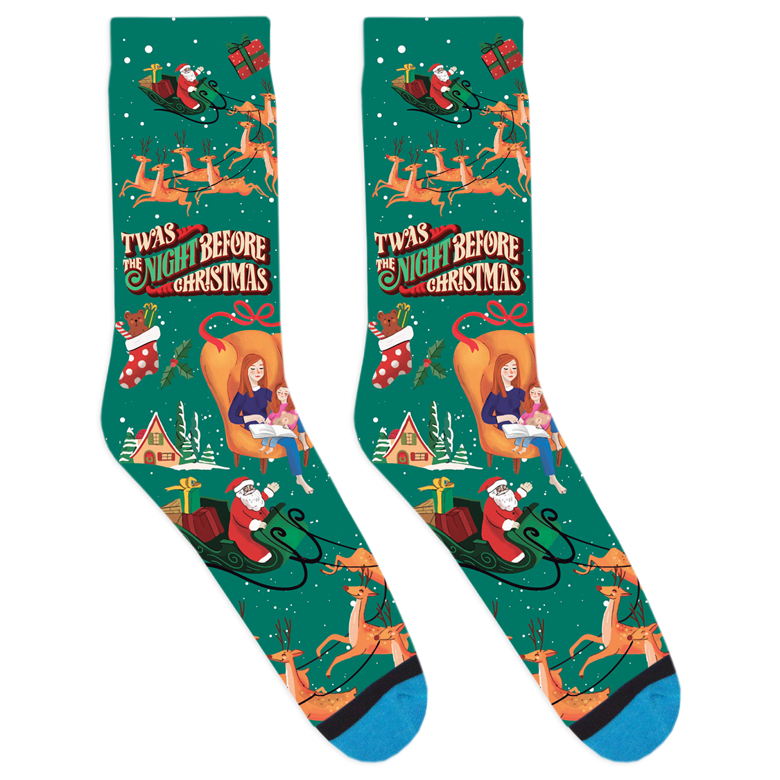Twas the Night Before Christmas Socks