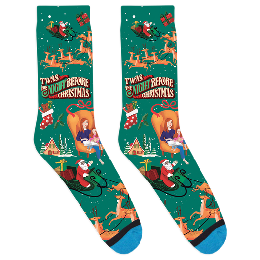 Twas the Night Before Christmas Socks