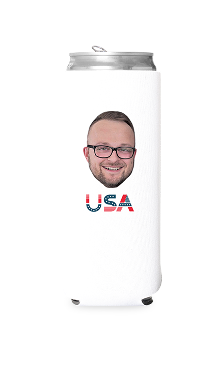 Custom USA Can Cooler