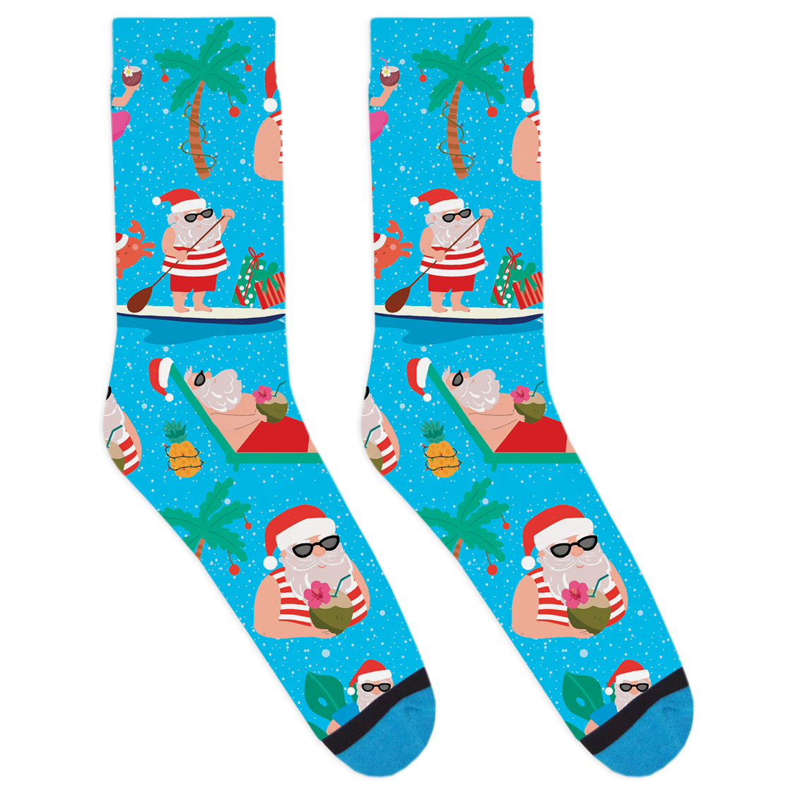 Vacation Santas Socks