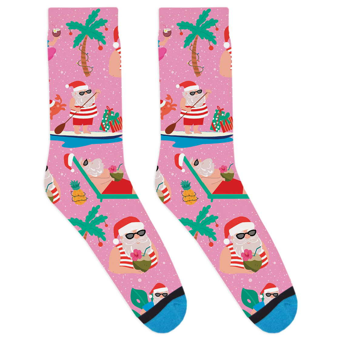 Vacation Santas Socks