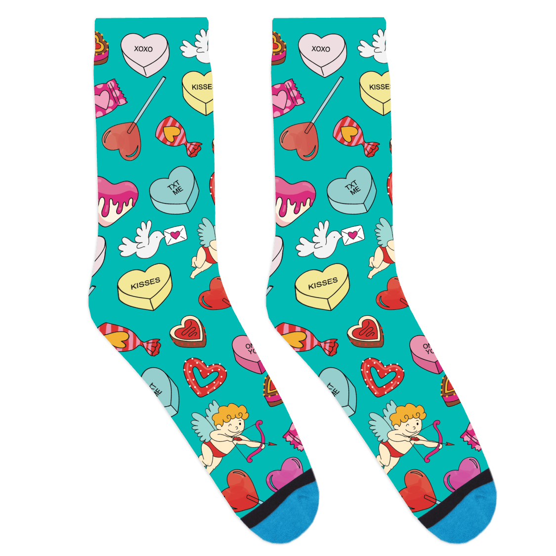 Valentine's Day Candy Socks