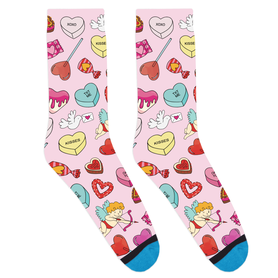 Valentine's Day Candy Socks