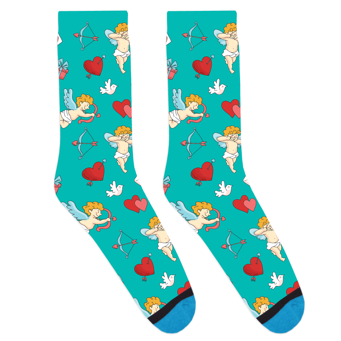 Valentine's Day Cupid Socks