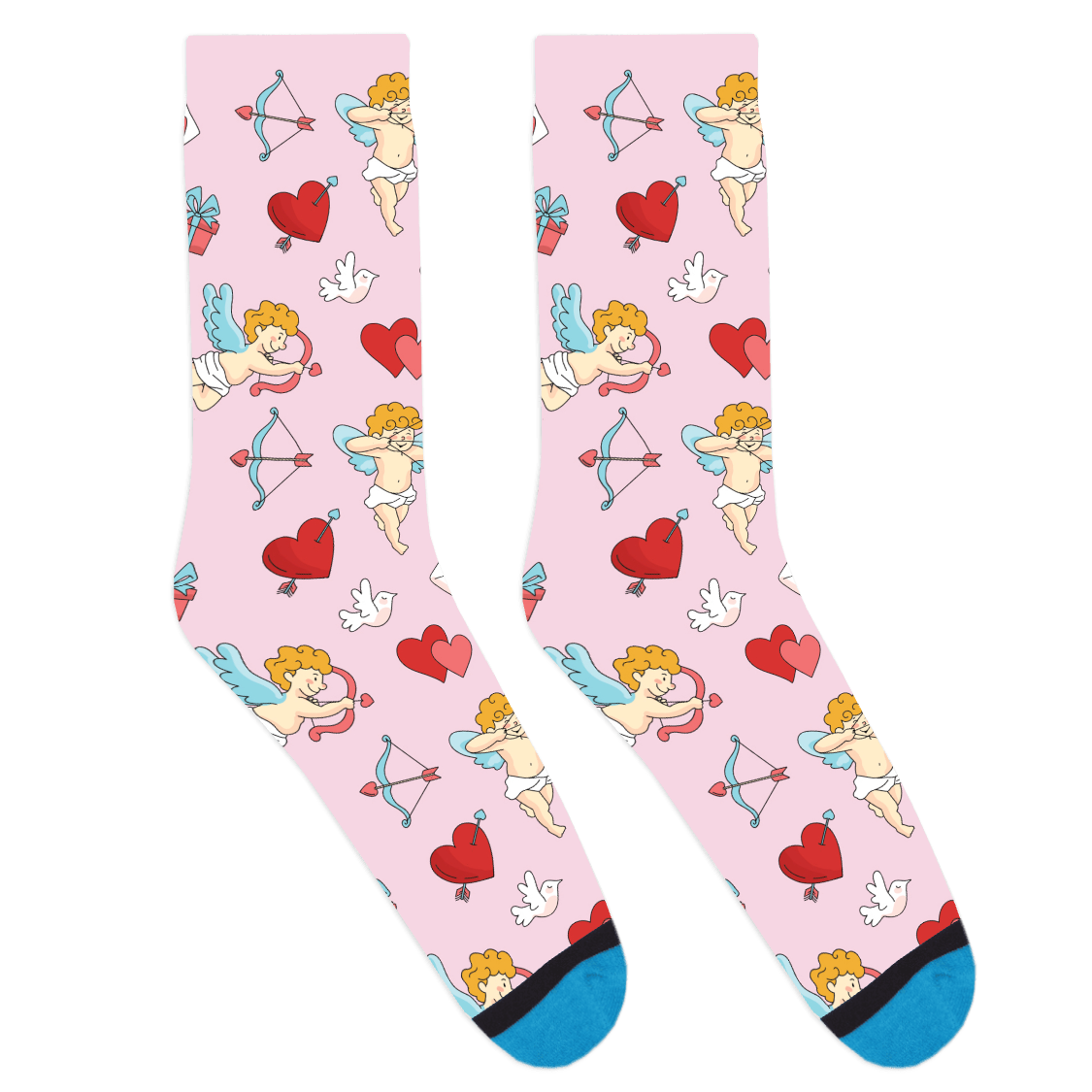 Valentine's Day Cupid Socks