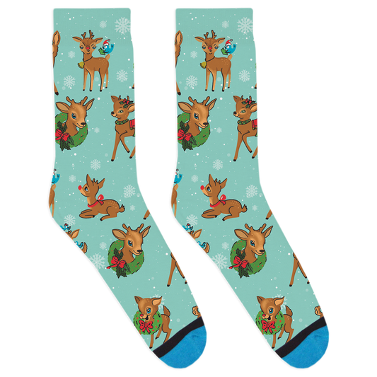 Vintage Reindeer Socks