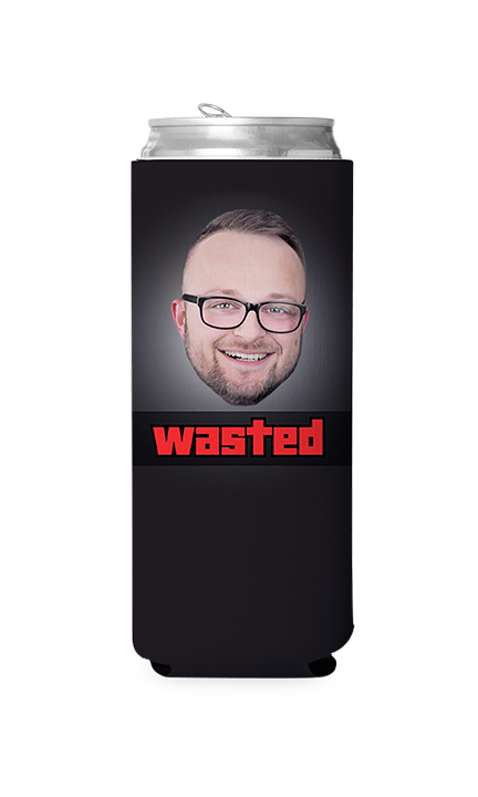 Custom Wasted Can Cooler