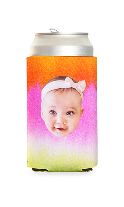Custom Watercolor Can Cooler