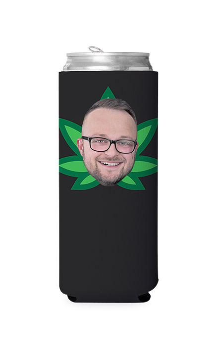 Custom Weed Leaf Can Cooler