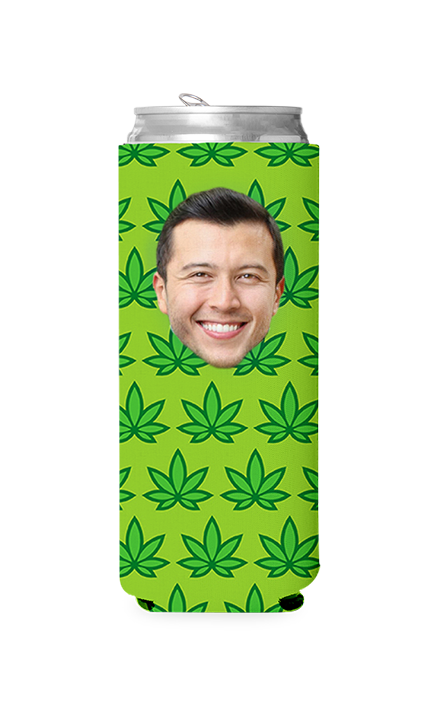 Custom Weed Pattern Can Cooler