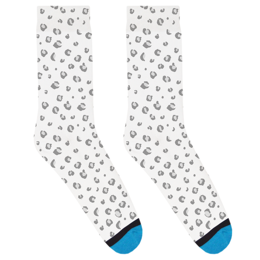 White Cheetah Socks