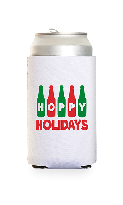 Hoppy Holidays Predesigned Can Cooler