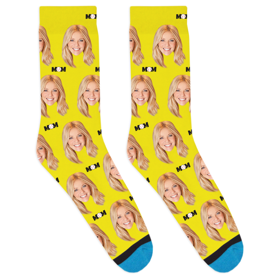 Custom Baseball Mom Socks