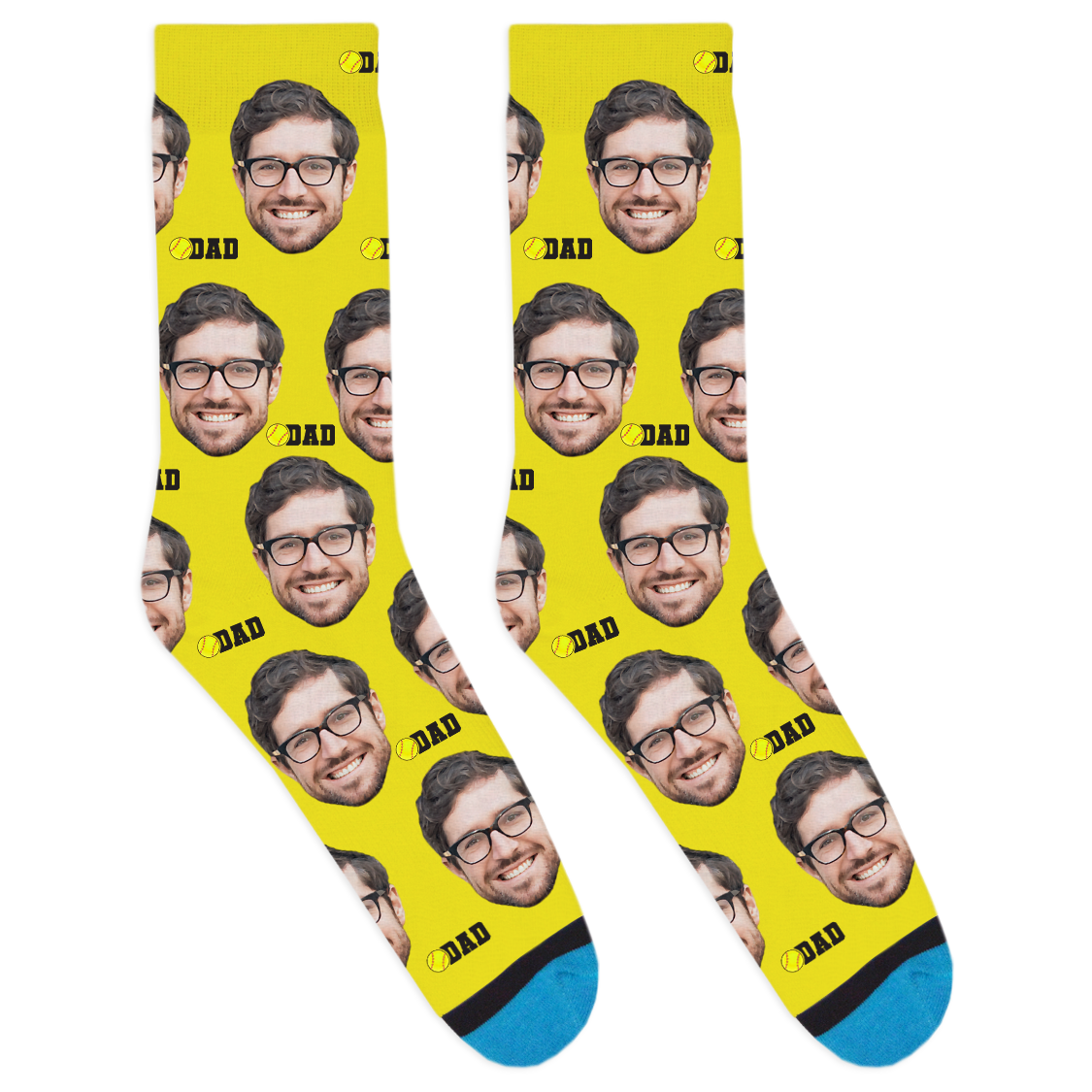 Custom Softball Dad Socks