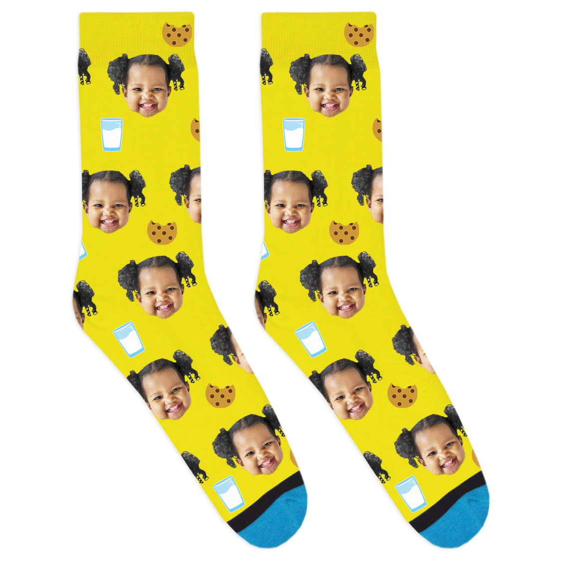 Custom Cookies and Milk Socks