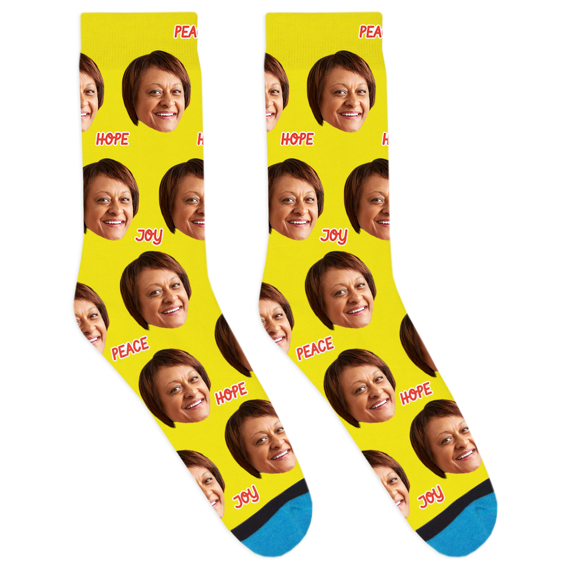 Custom Peace Hope Joy Socks