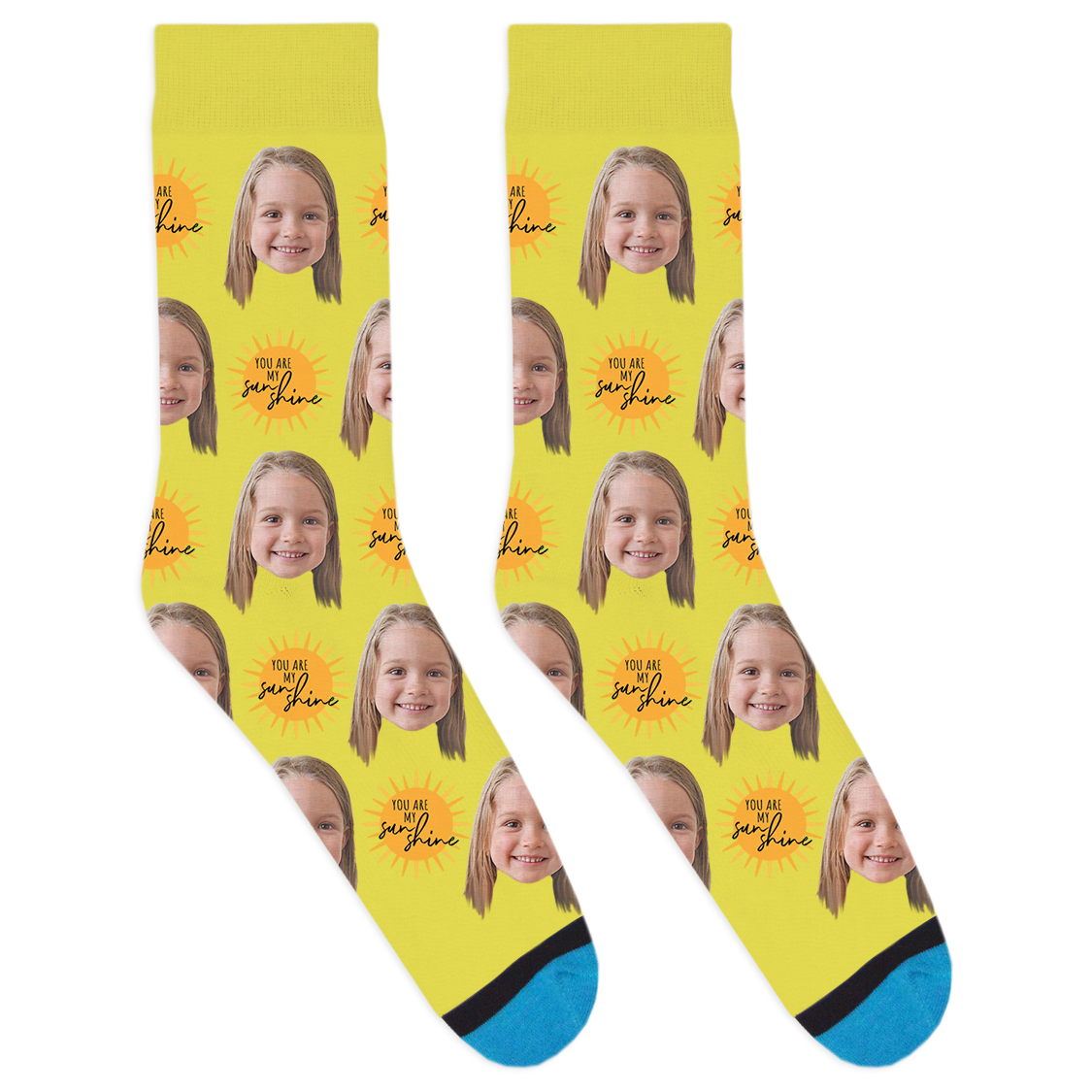 Custom You Are My Sunshine Socks