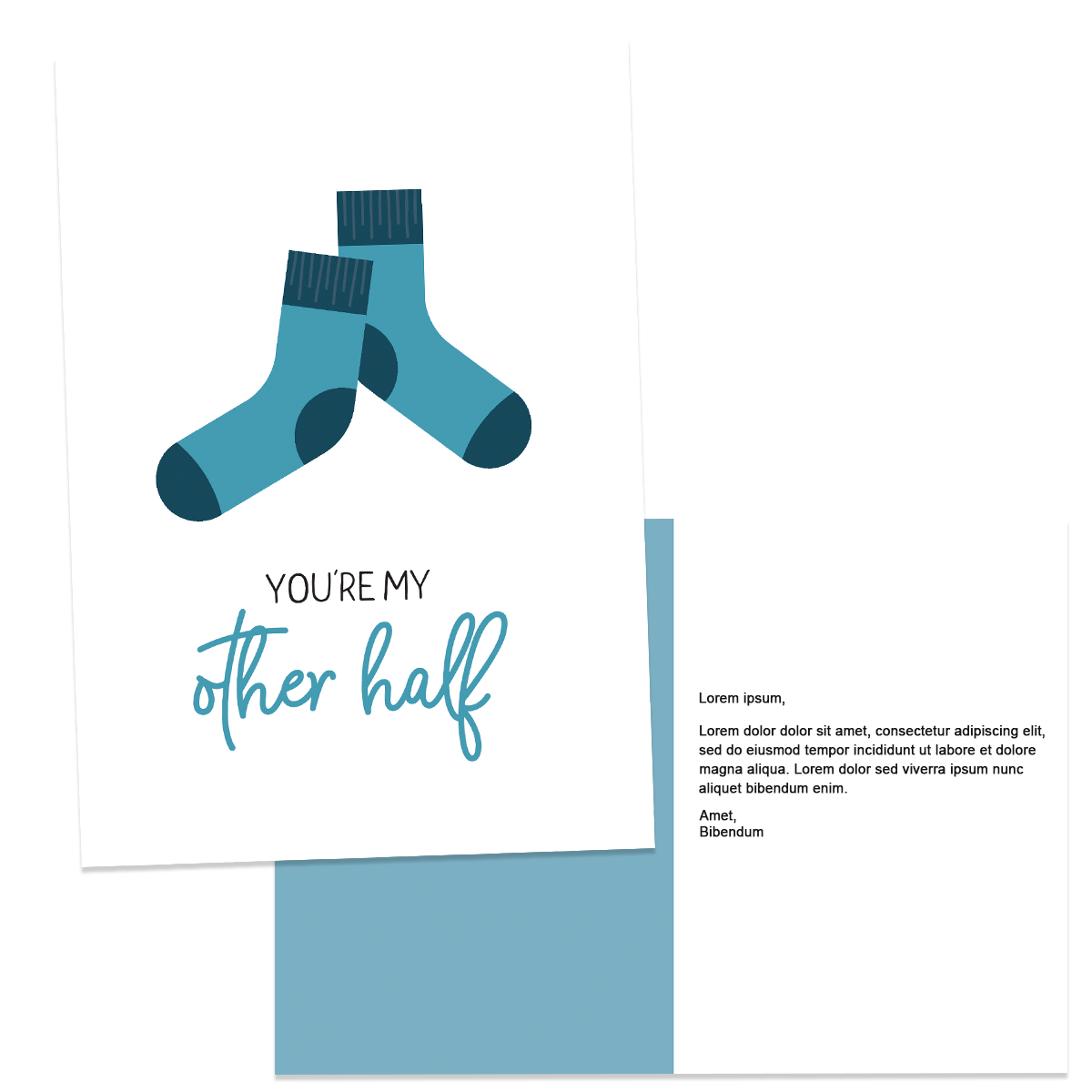 Custom You're My Other Half Card